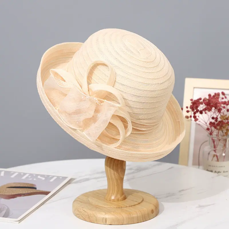 New Three-Dimensional Flower Rolled Edge Organza Sunscreen Fisherman Hat, Summer Outdoor Sun Hat, Fashionable Casual Basin Hat