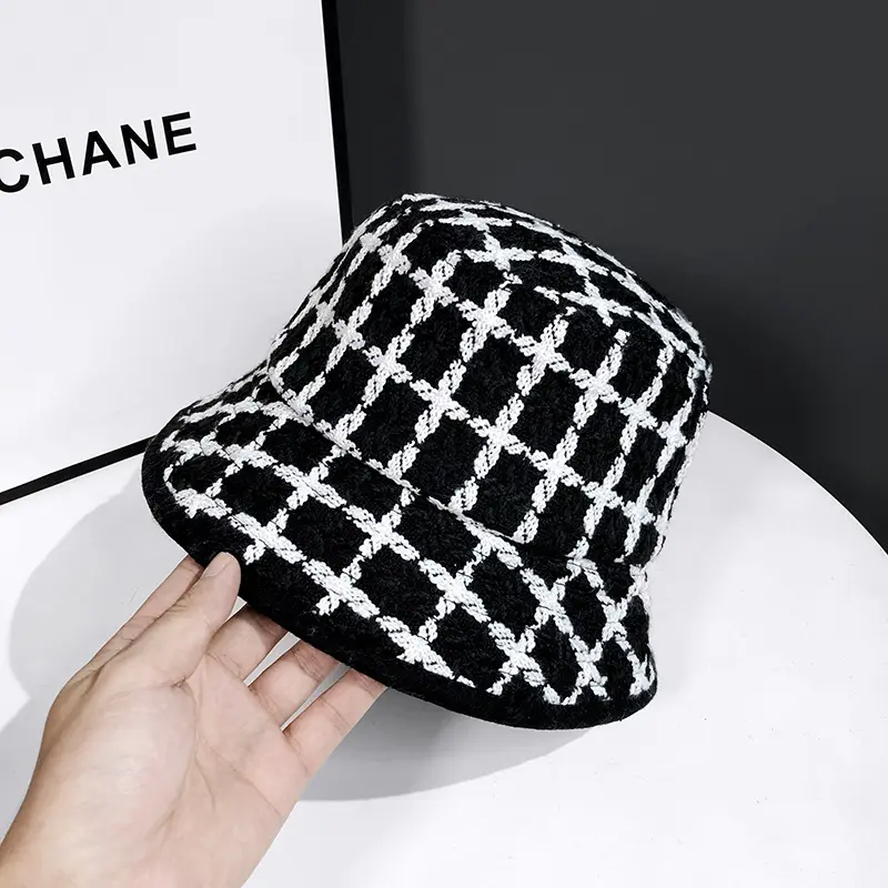 Korean Knitted Fisherman's Hat Women's Autumn and Winter Small Fragrant Style Japanese Retro Fashion Versatile Pot Hat