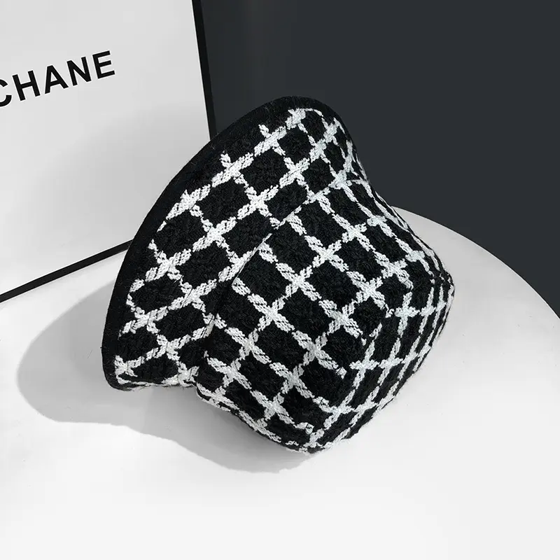 Korean Knitted Fisherman's Hat Women's Autumn and Winter Small Fragrant Style Japanese Retro Fashion Versatile Pot Hat