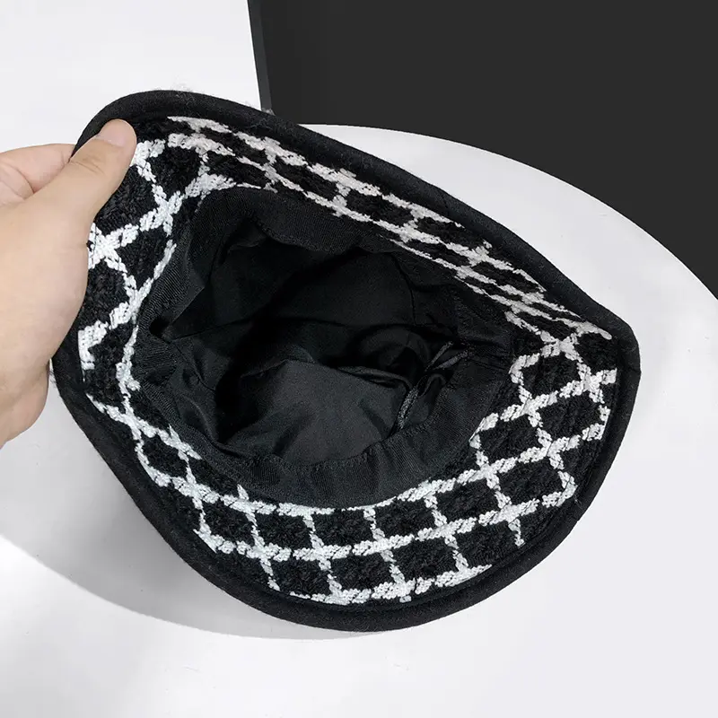 Korean Knitted Fisherman's Hat Women's Autumn and Winter Small Fragrant Style Japanese Retro Fashion Versatile Pot Hat