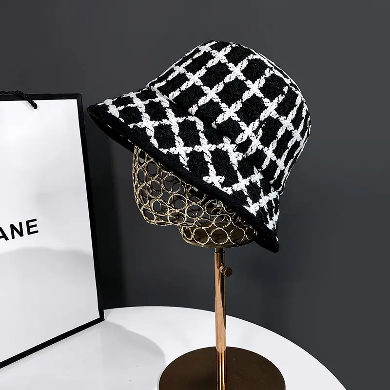 Korean Knitted Fisherman's Hat Women's Autumn and Winter Small Fragrant Style Japanese Retro Fashion Versatile Pot Hat