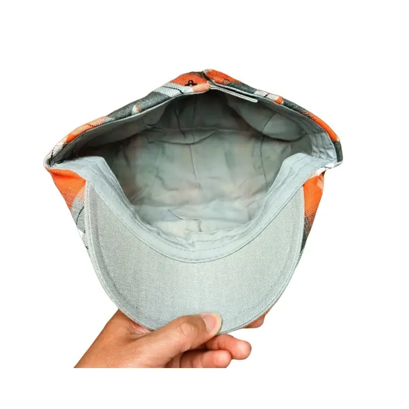 Checkered Painter Hat Duckbill Hat Beret Women's Spring And Summer Thin Breathable Men's Artistic Retro Forward Hat
