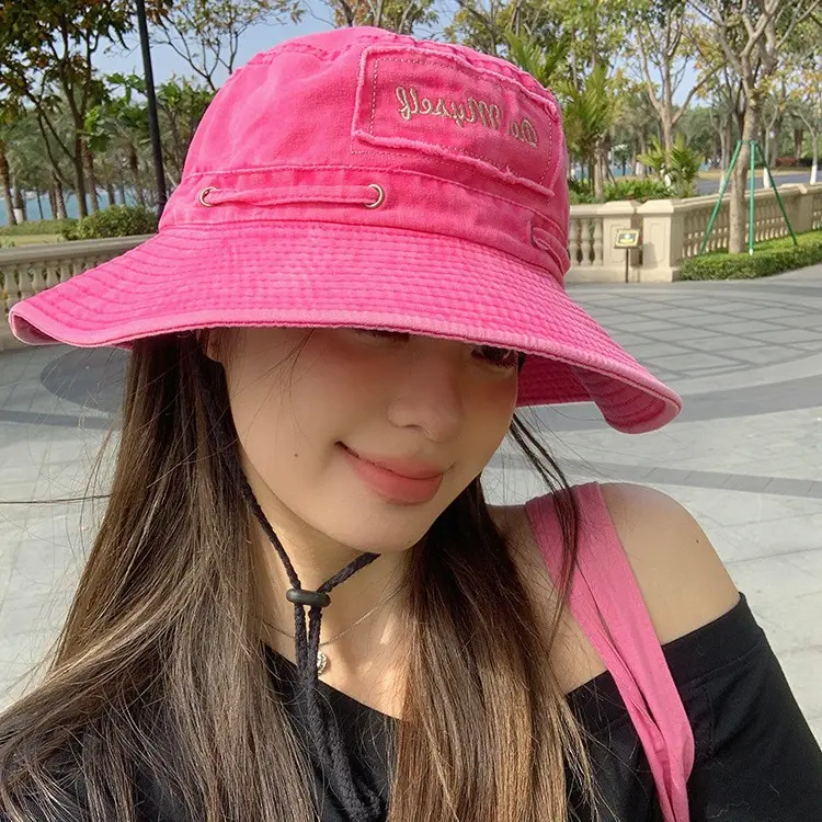 Retro Western Cowboy Hat Female Hot Girl Japanese Versatile Sunshade Outdoor Mountaineering Hat Fisherman's Hat