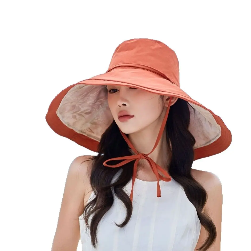 Large Brimmed sun Hat, Summer Double-Sided Fisherman Hat, UV Resistant Sun Hat, Cycling Sun Hat, Face Covering Sun Hat
