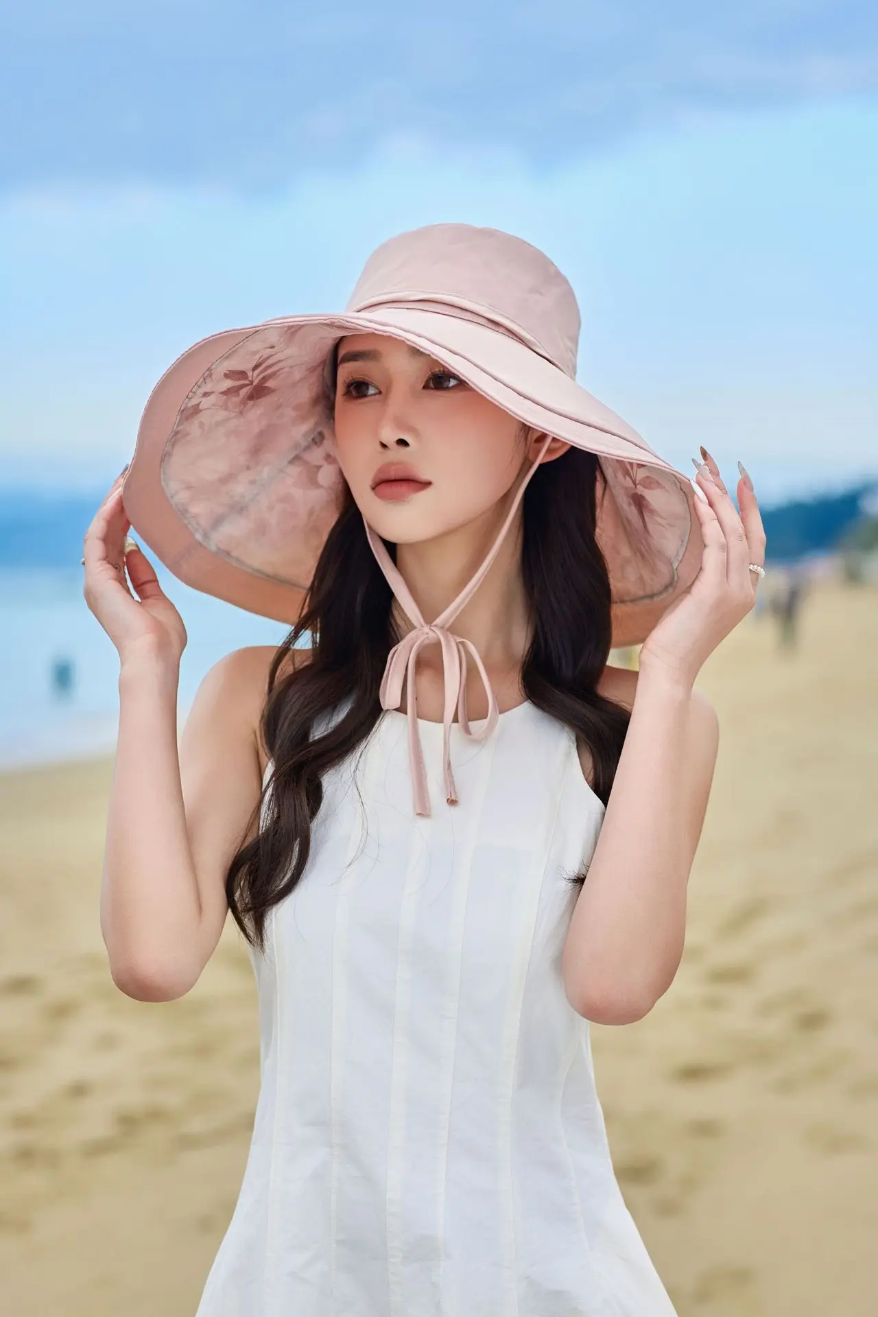 Large Brimmed sun Hat, Summer Double-Sided Fisherman Hat, UV Resistant Sun Hat, Cycling Sun Hat, Face Covering Sun Hat