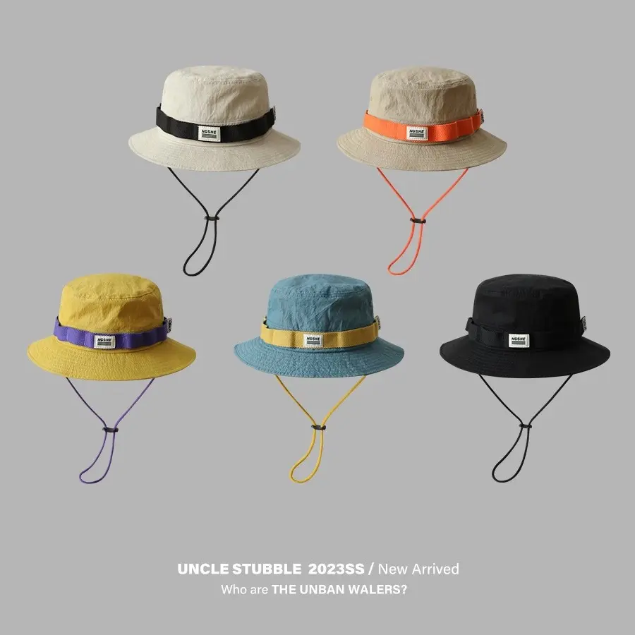 Japanese Retro Fisherman Hat For Men And Women, Summer Outdoor Camping And Hiking Hat, Large Eave UV Resistant Sun Hat