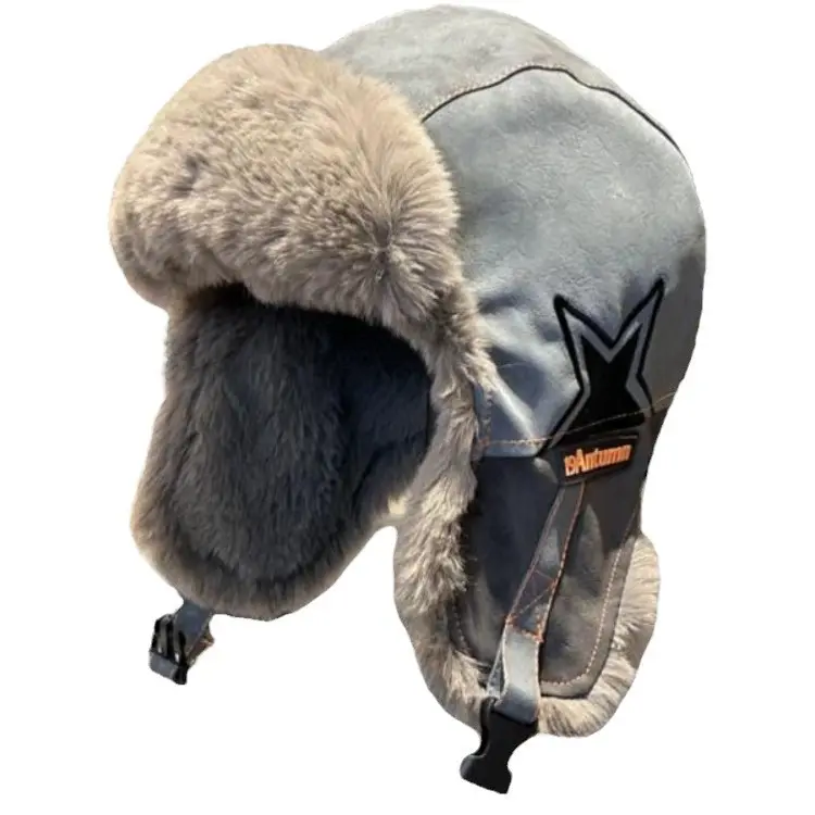 New Lei Feng Hat with Winter Velvet and Thick Insulation, Riding Ear Protection, Soft Top Hat, Outdoor Windproof Skiing Hat