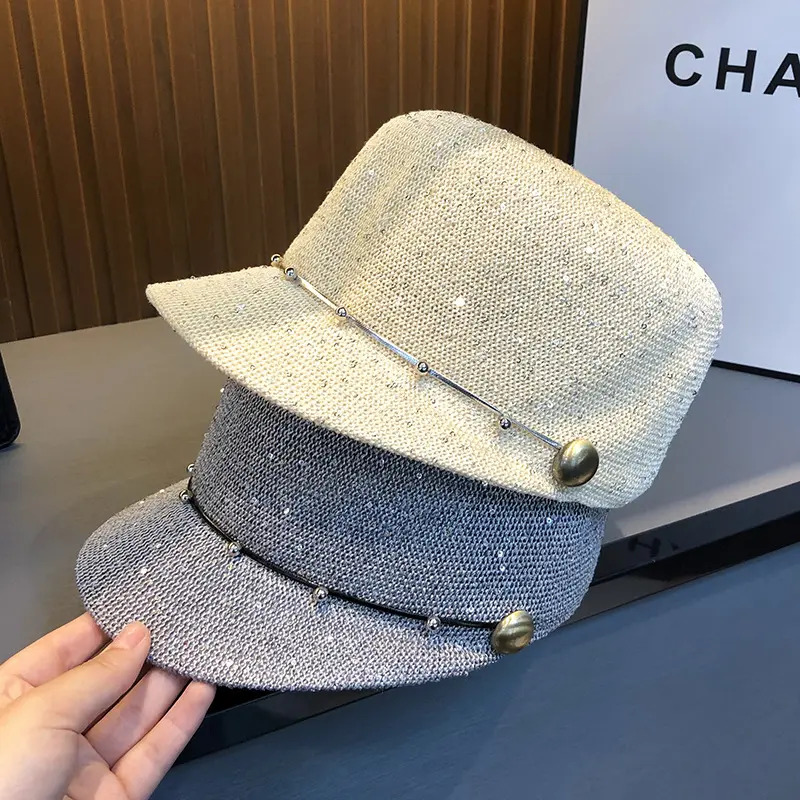 Fashionable New 2025 Equestrian Hat Duck Tongue Hat Summer Hollow Breathable Sun Shading Sun Hat