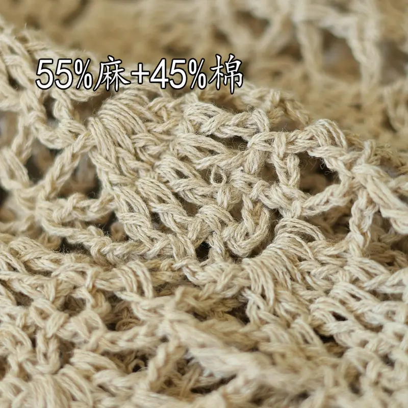 Retro Elegant Cotton and Linen Hat, Three-dimensional Flower Hollow Handmade Toe Cap, Thin Hook Flower Hat