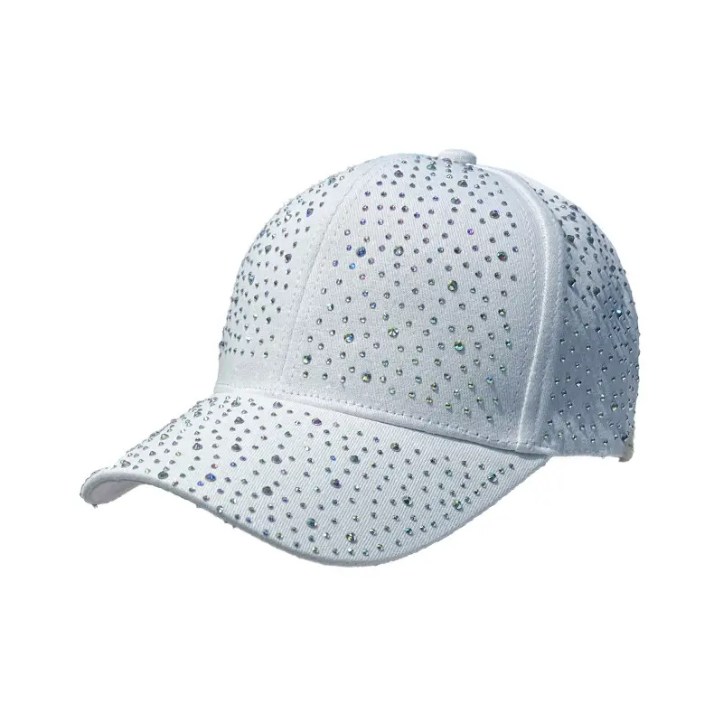 Diamond Hat Korean Version Trendy Versatile Full Diamond Baseball Cap For Spring And Autumn Travel Sun Shading Duckbill Hat