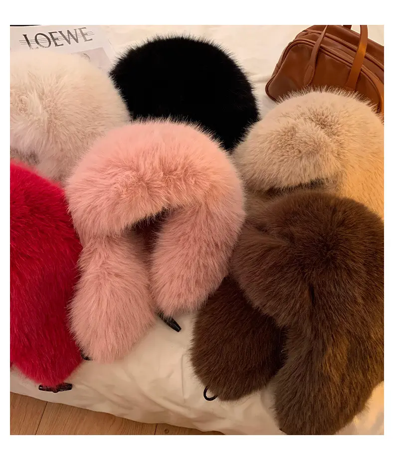 Plush Lei Feng Hat Winter 2025 New Cow Horn Buckle Warm And Thick Ear Protection, Cold And Windproof Toe Cap