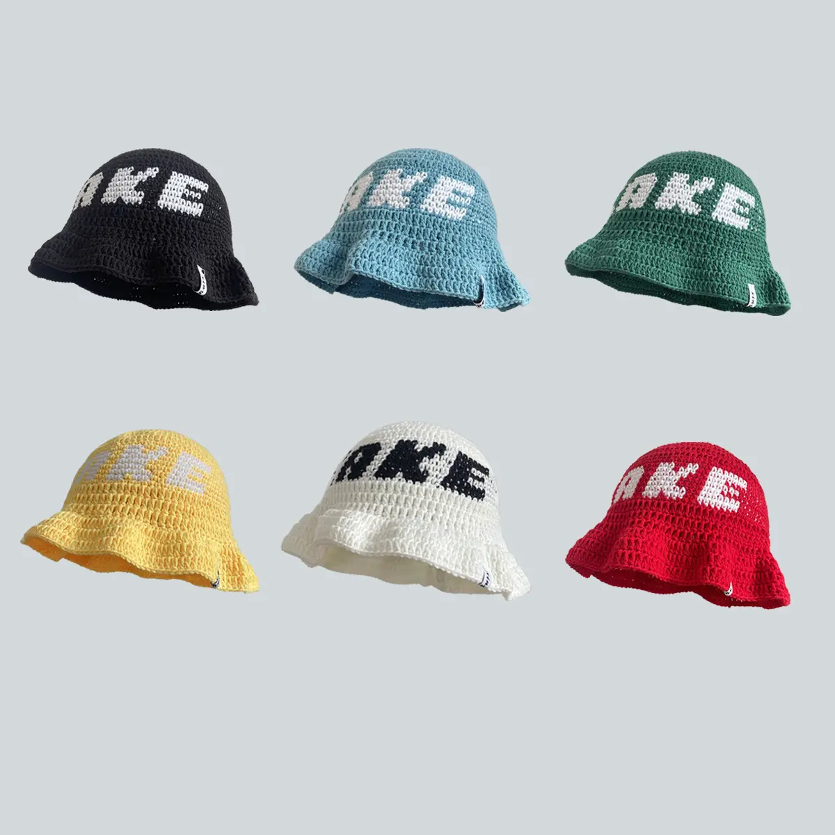 2025 Handmade Crochet Hat, Woolen Fisherman Hat, Niche Breathable Street Trendy Brand Basin Hat, Sun Shading and Anti Roll Hat