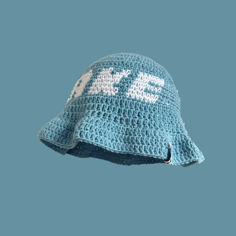 2025 Handmade Crochet Hat, Woolen Fisherman Hat, Niche Breathable Street Trendy Brand Basin Hat, Sun Shading and Anti Roll Hat