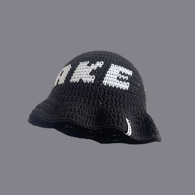 2025 Handmade Crochet Hat, Woolen Fisherman Hat, Niche Breathable Street Trendy Brand Basin Hat, Sun Shading and Anti Roll Hat
