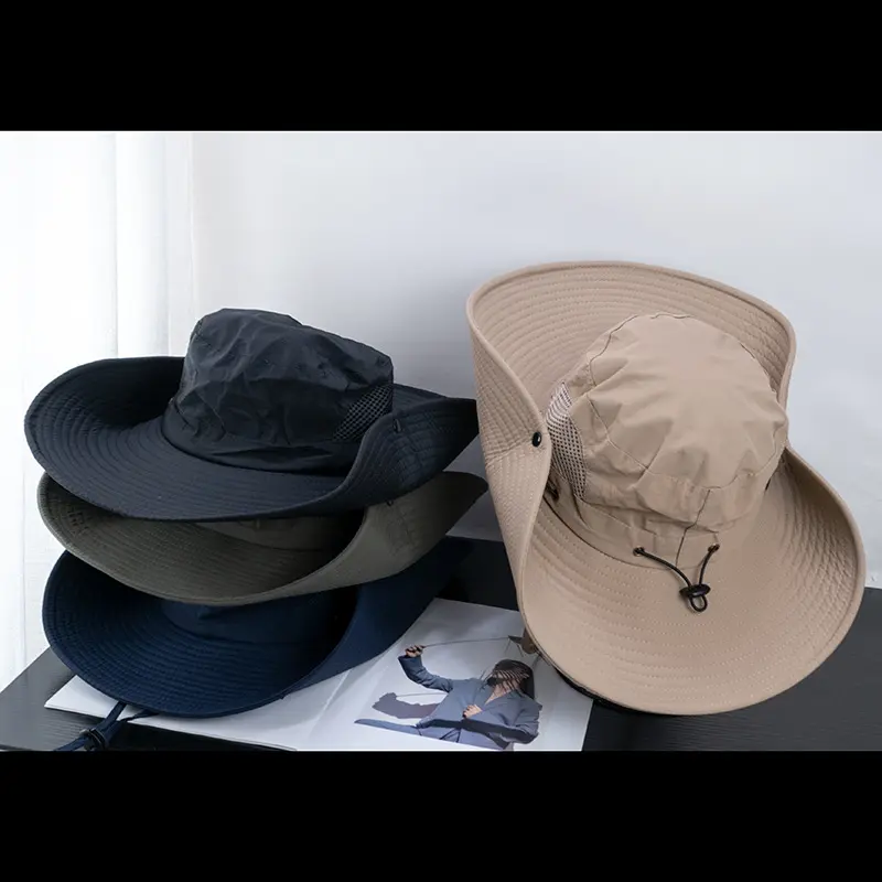 Summer Sun Hat, Outdoor Hiking UV Protection Sun Hat, Fishing Hat, Full face Coverage, Quick Drying Fisherman Hat