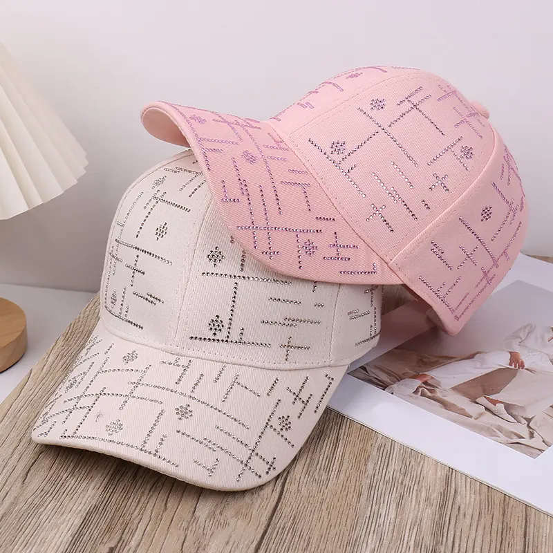 Spring/Summer New Water Diamond Casual Versatile Fashion Baseball Hat Outdoor Travel Sunshade Hat
