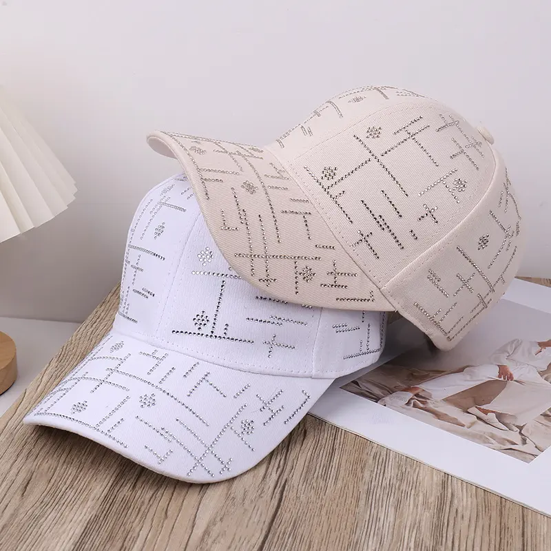 Spring/Summer New Water Diamond Casual Versatile Fashion Baseball Hat Outdoor Travel Sunshade Hat