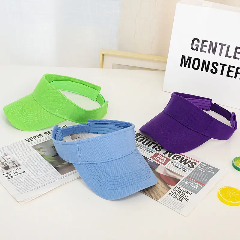 Empty Top Hat, Summer Sports Sun Hat, Bare Body, Empty Top Sun Hat, Korean Version Solid Color Casual Sun Hat