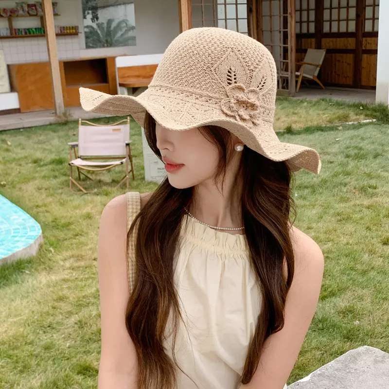 Korean version Spring And Autumn New Hat For Women, Summer Japanese Style Bare Face Sun Hat, Outdoor Large Edge Sun Hat