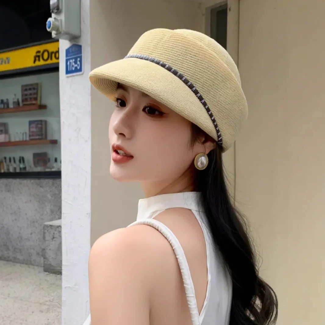 Summer Lightweight Breathable Equestrian Hat 2025 New Sunscreen Hat Casual Versatile Sunshade Duck Tongue Hat
