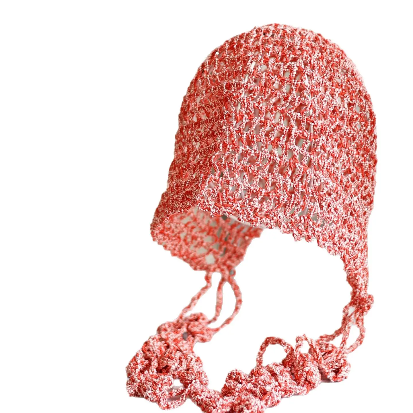 2025 New Handmade Long tassel Princess Hat Sweet Four Seasons Travel Style Photography Mixed Color Knitted Hat