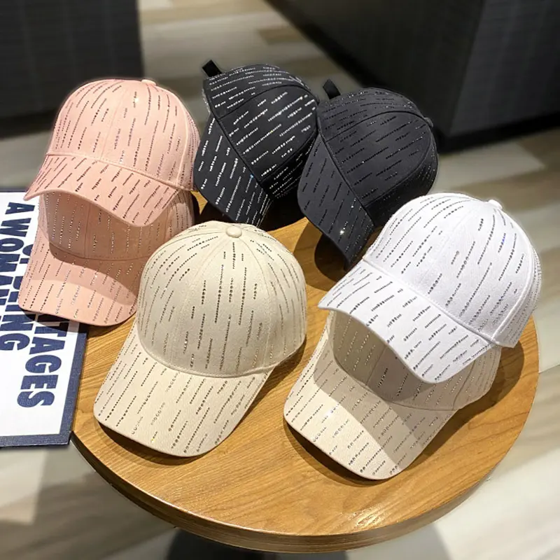 New Diamond Baseball Hat for Women, Spring and Summer Fashion, Duck Tongue Hat, Face Covering Sun Hat