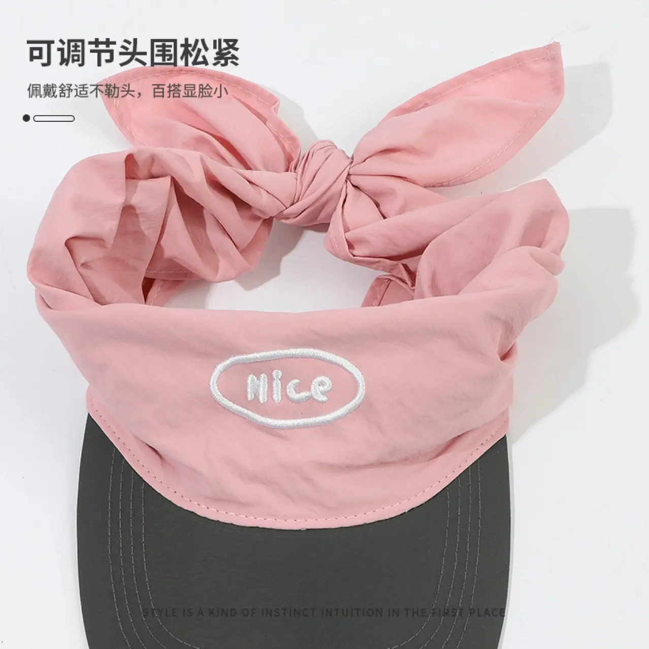 New Color Blocked Headscarf Strap Quick Drying Duck Tongue Hat, Summer Casual Versatile Sun Shading And Sun Protection Hat