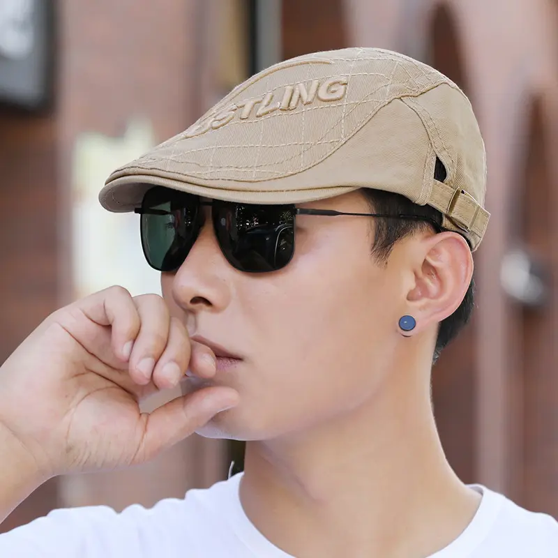 New Outdoor Beret Casual Versatile Men's Duckbill Hat Korean Version Retro Sun Hat British Forward Hat