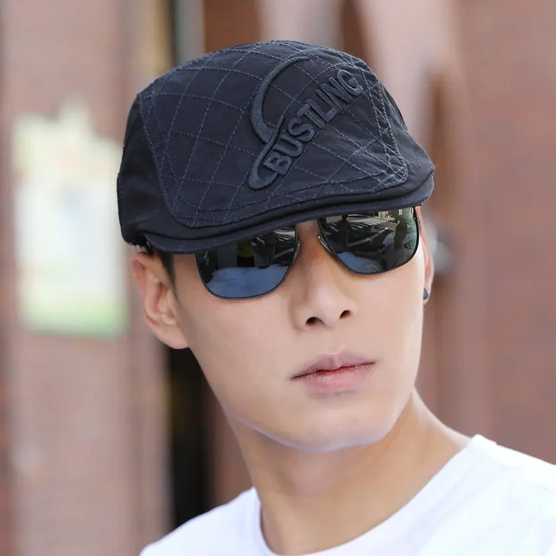 New Outdoor Beret Casual Versatile Men's Duckbill Hat Korean Version Retro Sun Hat British Forward Hat