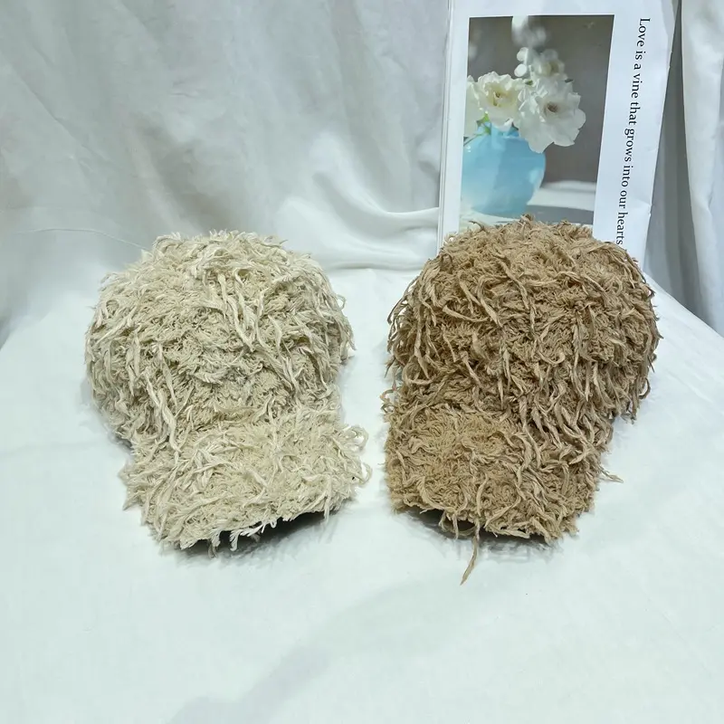 New Autumn Winter Faux Fur Plush Warm Thick Baseball Cap Adjustable Winter Fashion Sports Hat