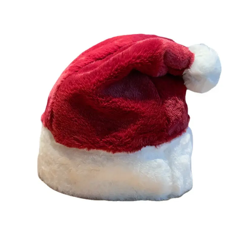 New Year Christmas Gift Red Hat Scarf All in One Women's Autumn and Winter Thick Warm Ear Protection Hat Santa Claus Hat