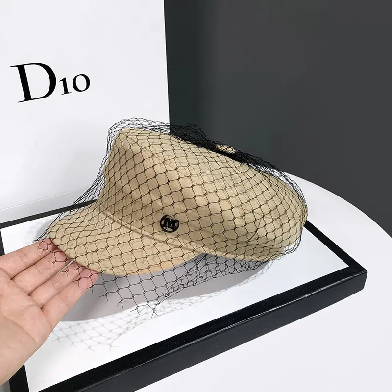 Fashion Women's Newsboy Caps New Gauze Spring Autumn Naval Cap Girl Octagonal Cap Female Beret Snapback Millinery Casquette