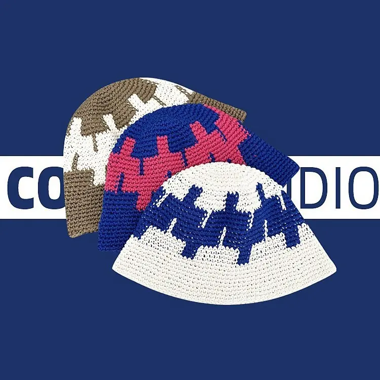 Retro and Trendy Handmade Woven Fisherman Hat with Sun Protection and Perforated Breathable Basin Cap
