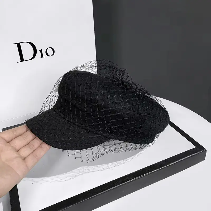 Fashion Women's Newsboy Caps New Gauze Spring Autumn Naval Cap Girl Octagonal Cap Female Beret Snapback Millinery Casquette