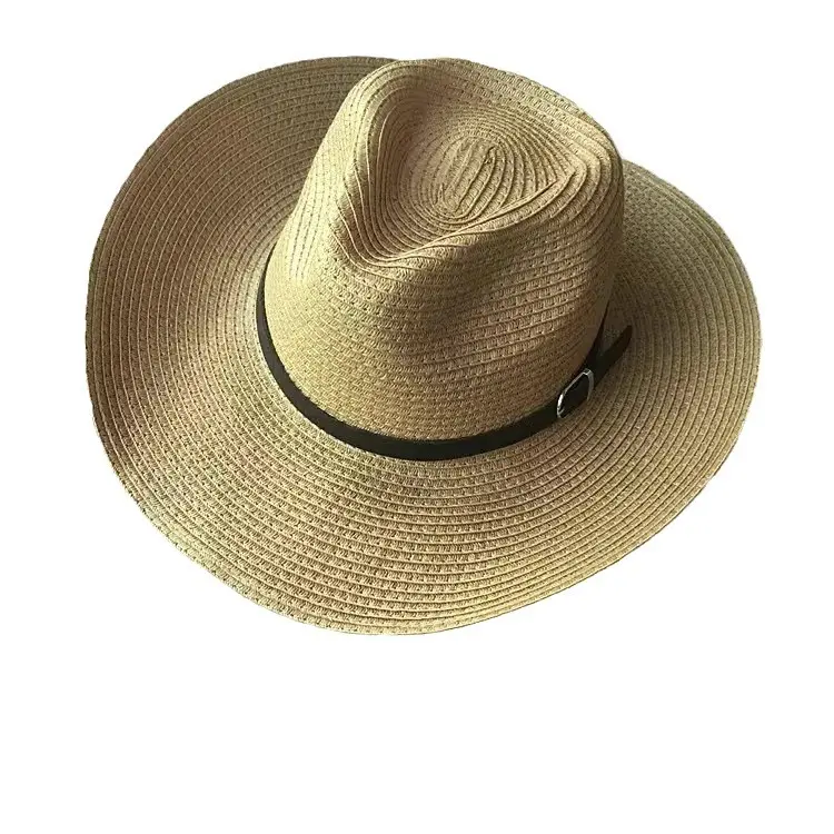 New Summer Hat Men's Straw Hat Women's Summer Travel Sun Protection Big Edge Sun Hat Foldable Woven Beach Hat