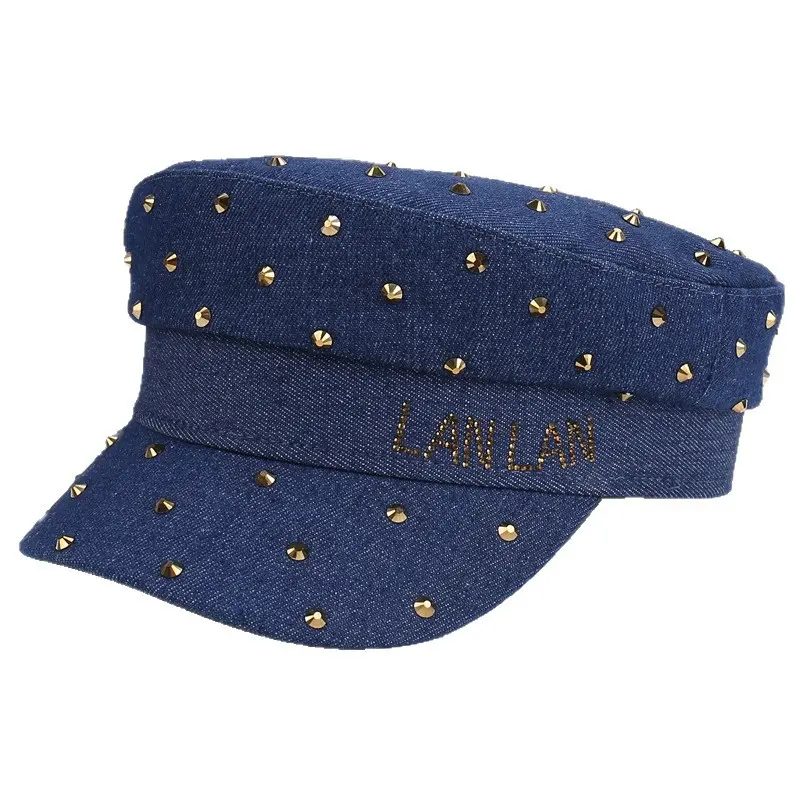 New Hot Diamond Breathable Solid Color Hat Versatile Flat Top Hat Outdoor Travel Sunshade Hat