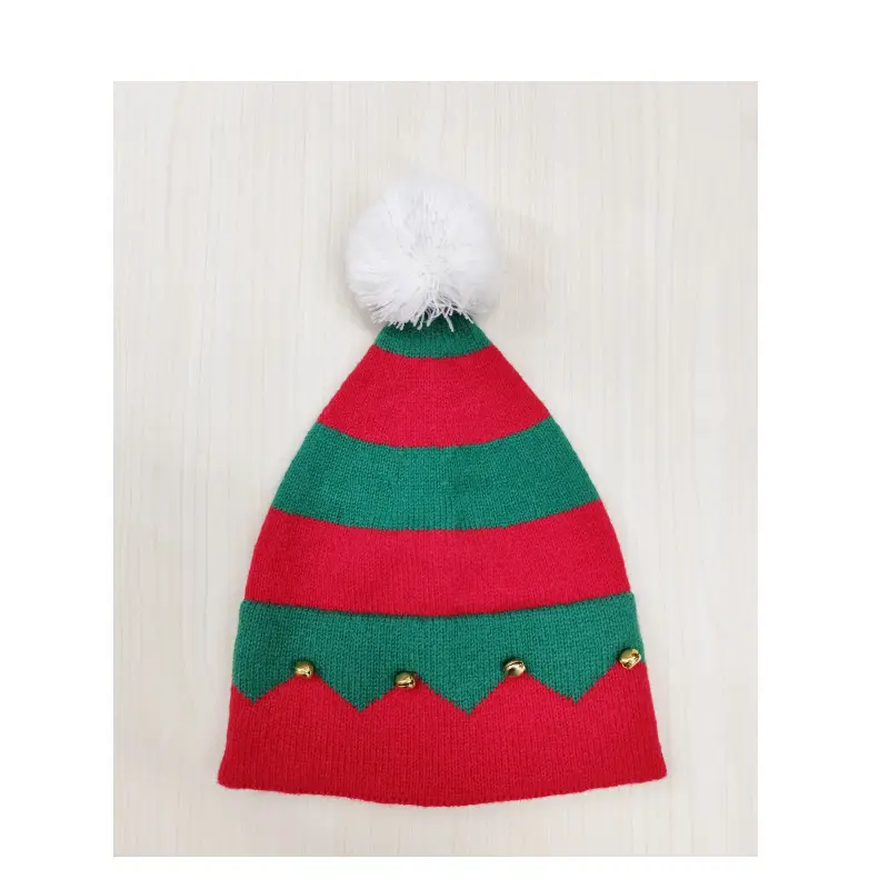 Christmas Woolen Ball Knitted Hat Woolen Hat Winter New Christmas Hat Ball Ball Hat Party Pullover Warm Hat