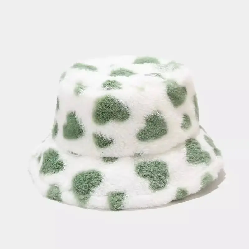 Fashionable Fisherman Hat Plush Women's Autumn and Winter Warm and Thick Adjustable Flannel Student Hat