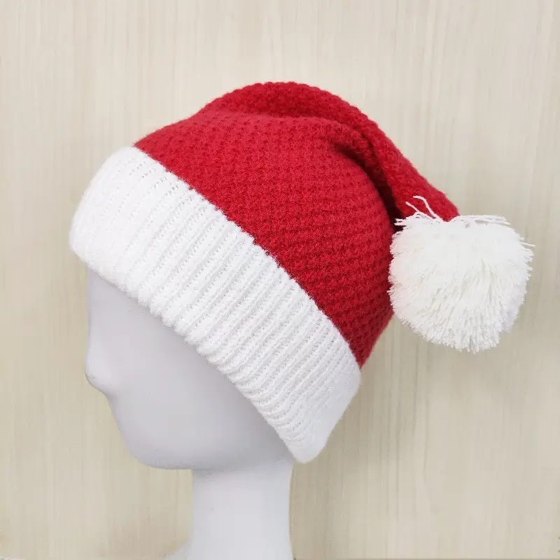Christmas Hats for Men and Women, New Autumn and Winter Styles, Christmas Hats, Woolen Balls, Woolen Hats, Knitted Hats