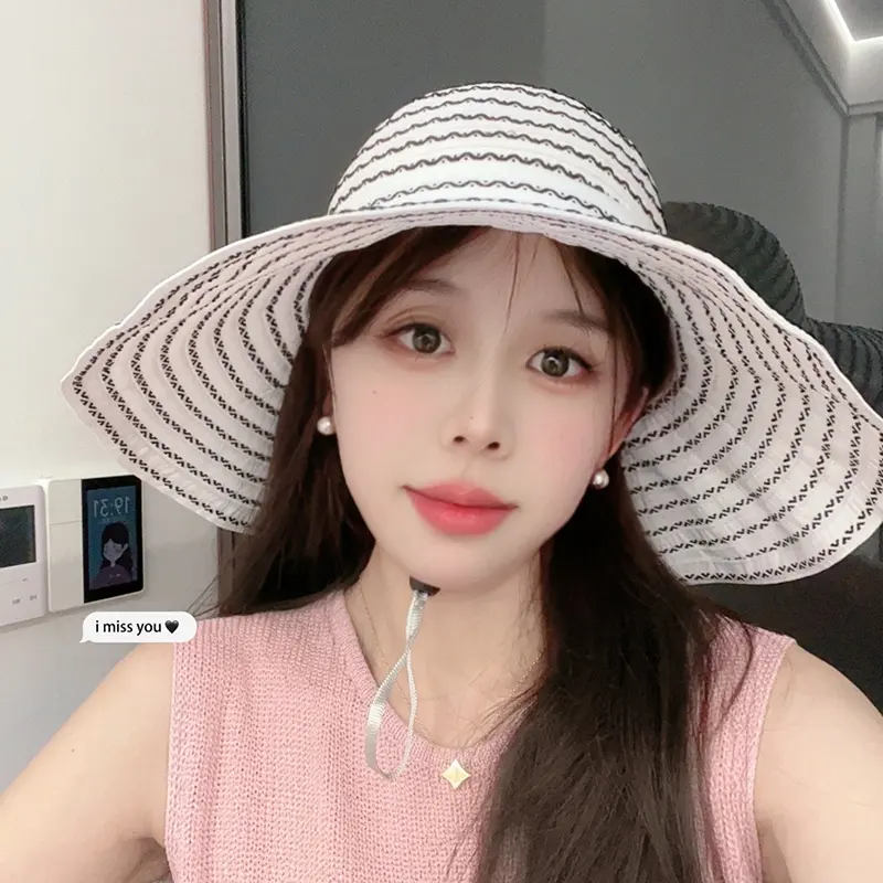 Sunshade Hat For Women, Face Covering, Travel, Korean Version, Casual, Foldable Sun Hat, Summer Outdoor, Empty Top Hat