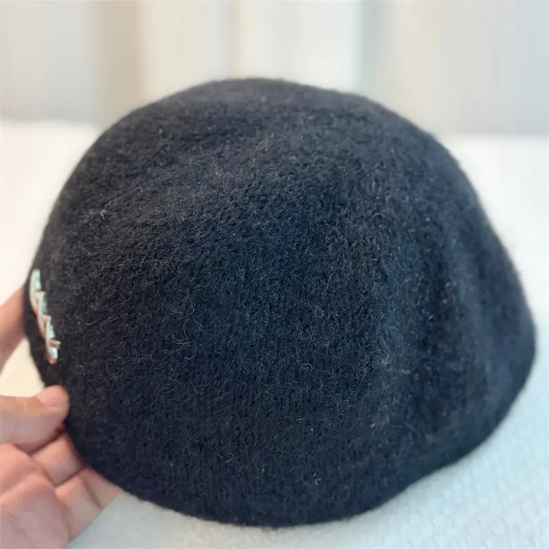 Japanese Autumn and Winter Beret, Children's Retro, Front And Back, Painter's Hat, Woolen, Versatile, Couple's Forward Hat