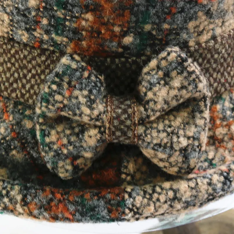 Panama Warm Winter Vrouwen Emmer Hoed Voor Tieners Vilt Wol Hoed Voor Meisje Sautumn En Winter Mode Bont zwarte Hiphop Hoed Cap