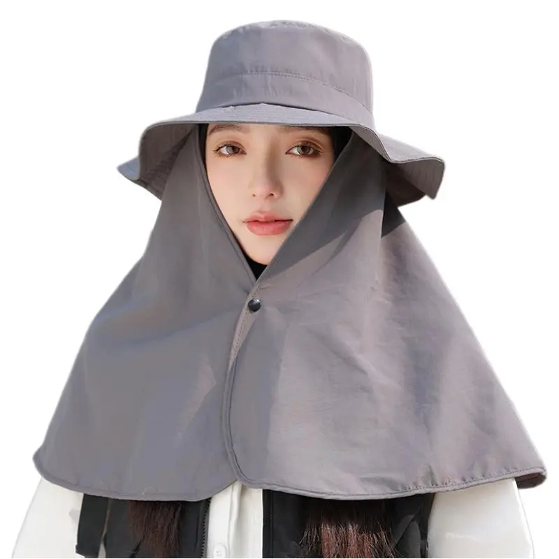 Fisherman's Hat, Hiking Hat, Sun Protection Hat, Summer Women's Sun Protection Hat, Outdoor Shawl, Neck Protection Sun Hat