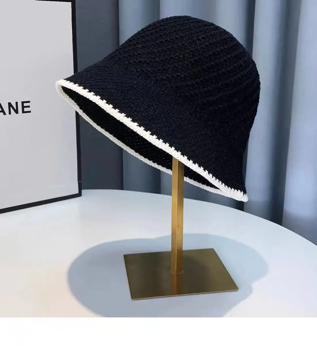 2024 New Spring And Summer Hollow Thin Breathable Bucket Cap Children's Fashionable And Versatile Leisure Travel Sunscreen Hat