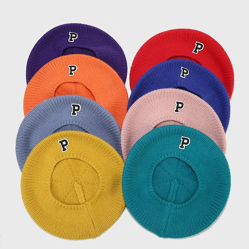 Berets French Artist Style Warm Winter Beanie Hat Women Girl Retro Plain Beret Solid Color Elegant Lady Comfortable Caps