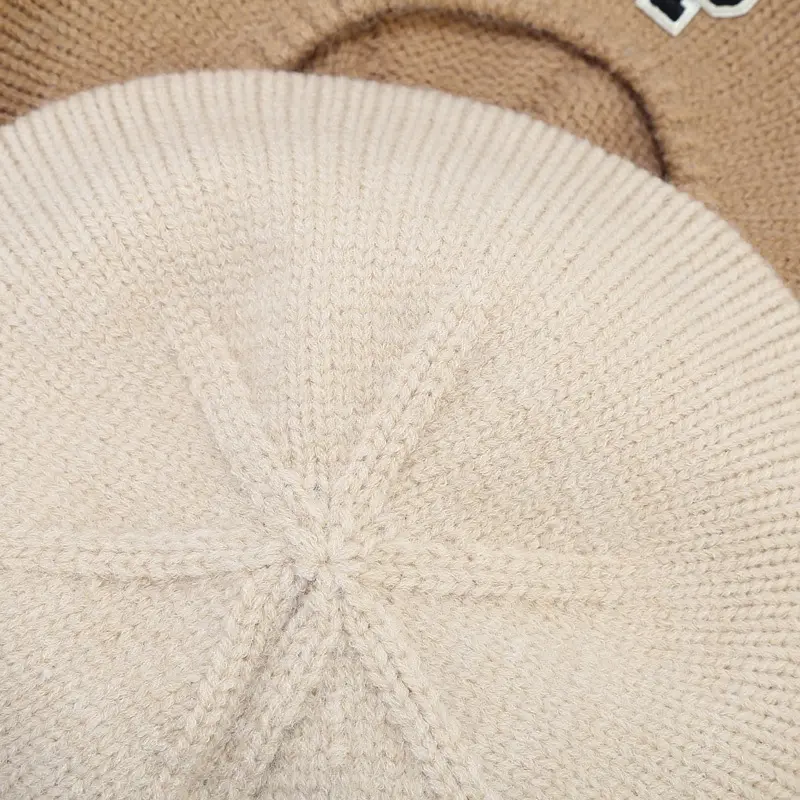 Berets French Artist Style Warm Winter Beanie Hat Women Girl Retro Plain Beret Solid Color Elegant Lady Comfortable Caps
