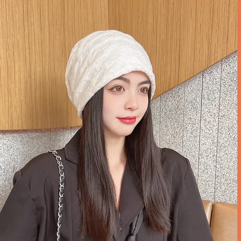 Autumn and Winter Hats, Women's Spring and Autumn Versatile Knitted Stacking Hats, Winter Knitted Hats, Baotou Cold Hats