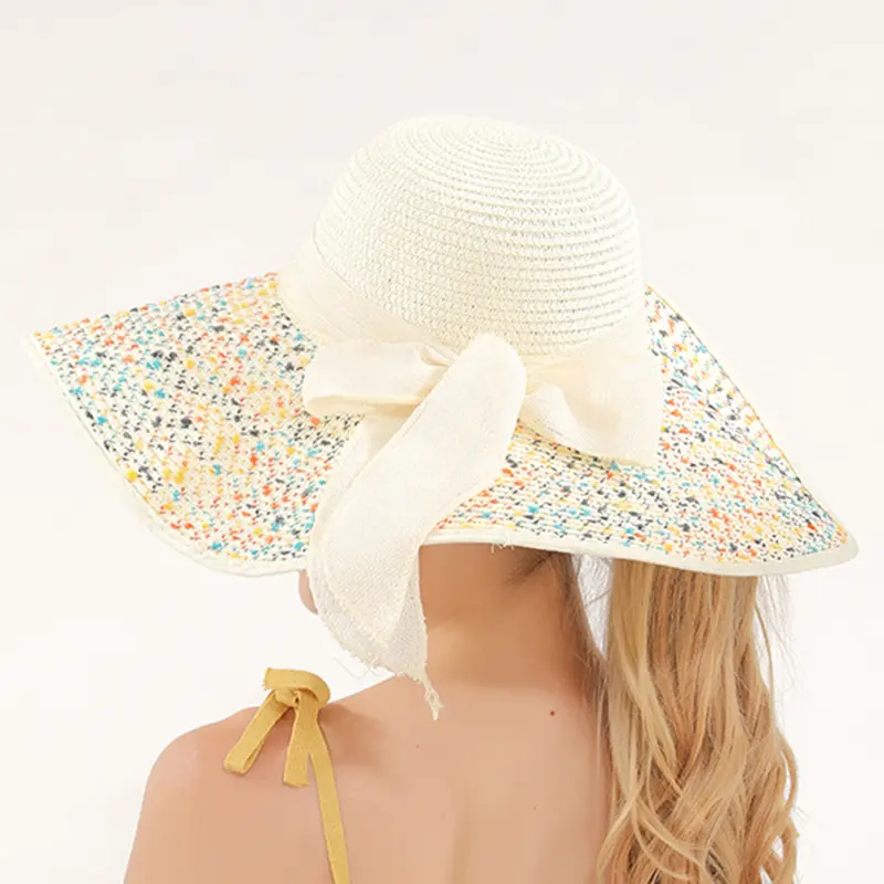 Korean Version Of Trendy Women's Summer Sun Hat With Large Brim Straw Hat, New Sun Hat Beach Hat Sun Hat Outdoor Sun Hat