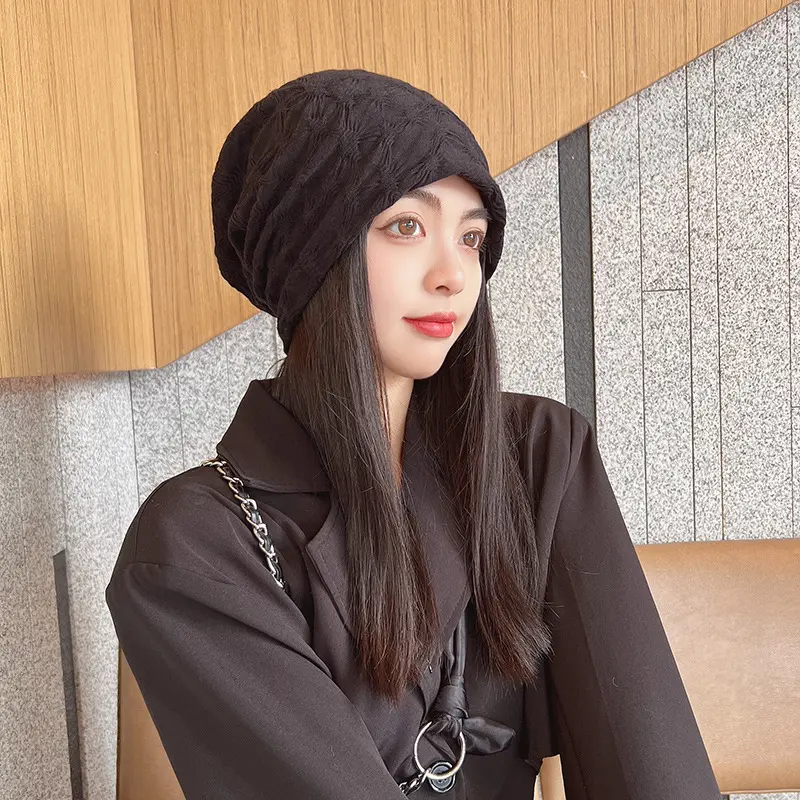 Autumn and Winter Hats, Women's Spring and Autumn Versatile Knitted Stacking Hats, Winter Knitted Hats, Baotou Cold Hats
