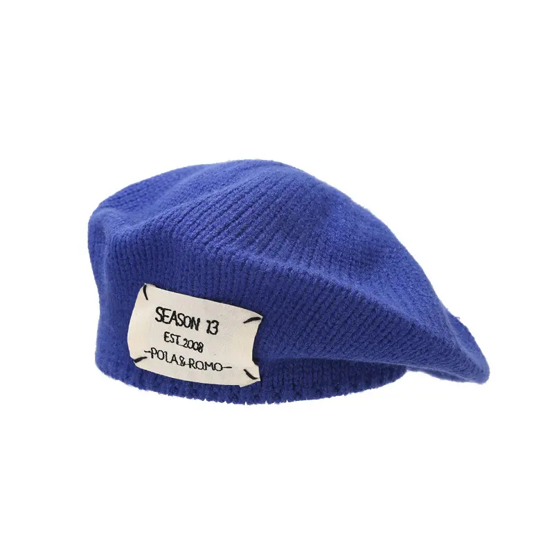Autumn and Winter New Knitted Beret Korean Edition Instagram Art Retro Painter Hat Girl Show Face Small Versatile Hat